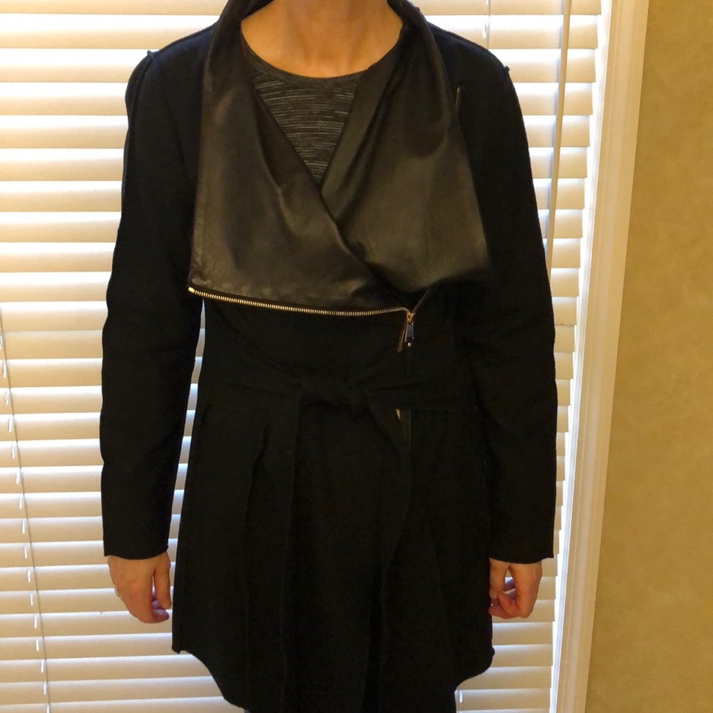 Etcetera wool with leather jacket - Picture 8 of 9
